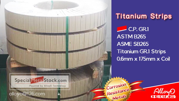 titanium strips GR1 GR.1
